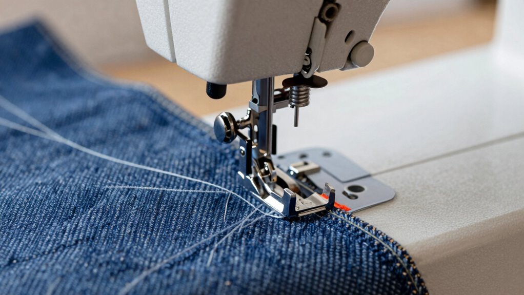 walking foot ensures precise sewing