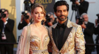 Halsey and Fiancé Avan Jogia Coordinate in Rahul Mishra Couture at Gold Gala