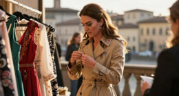 In Italy, Princess Catherine Puts Her Wardrobe to Work