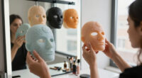 Putting On Ultra Realistic Silicone Mask
