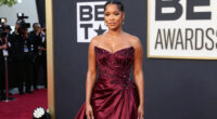 Teyana Taylor Wows in Bold Burgundy Gown at the 2026 BET Awards