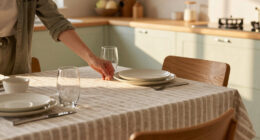 The Best Tablecloths on the Internet, Starting With a $6 Neutral Stripe