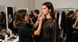 Kendall Jenner Leads The Annual L’Oréal Paris Runway Show In A Sheer Black Maxi Dress