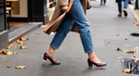 Granny Jeans And Pretty Heeled Ballerinas Are The Autumn Outfit Formula It Girls Are Loving