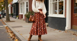 How To Wear A '70S Boho Blouse With Granny Skirts This Autumn 2026
