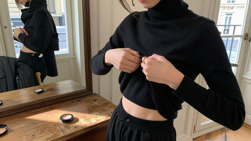 Kendall Jenner Twists A Turtleneck Into The Ultimate Going-Out Top In Paris
